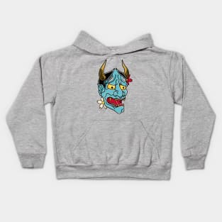 Japanese Hannya Mask Kids Hoodie